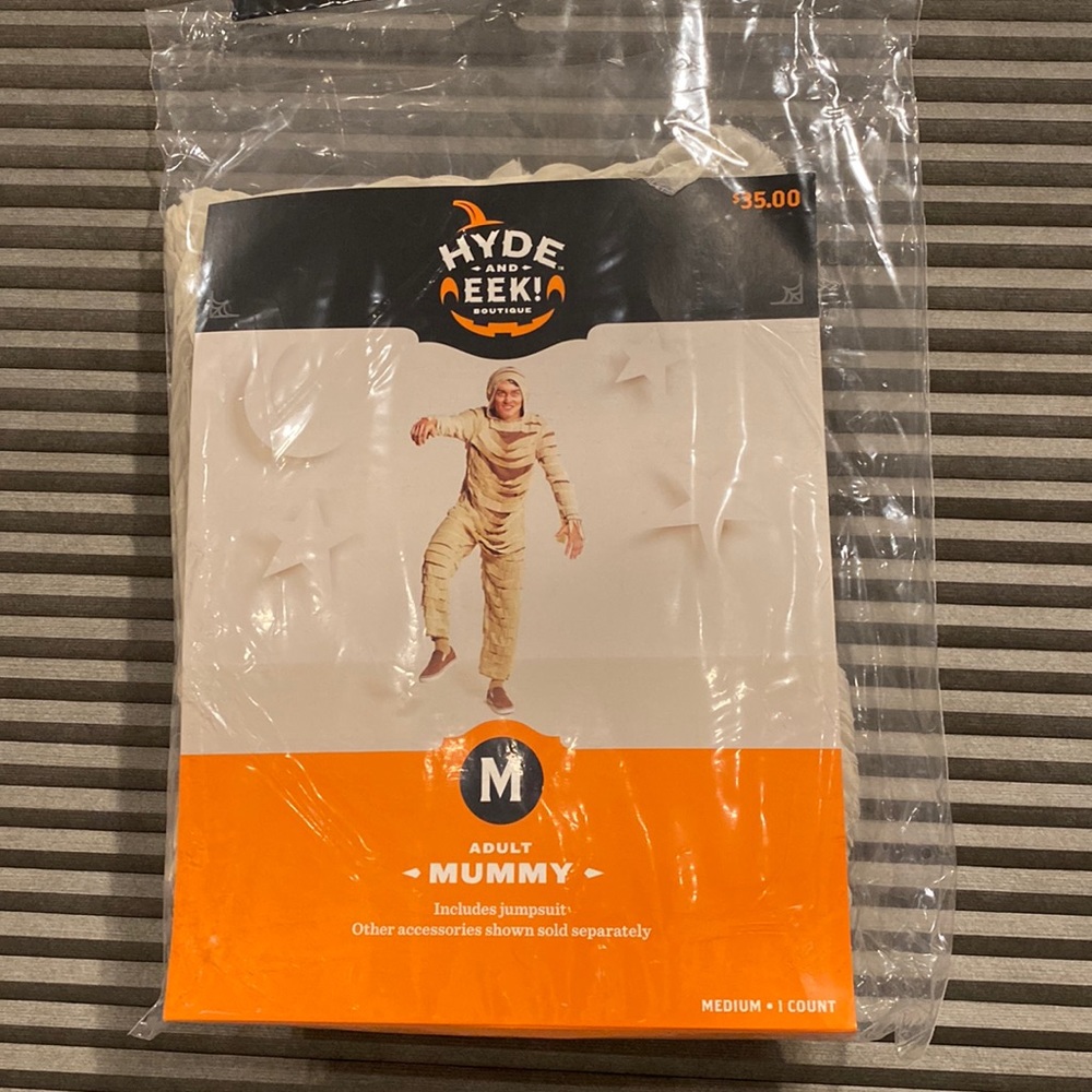 Adult mummy costume. New in package.